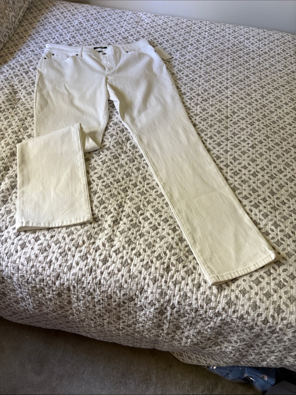 Ralph Lauren Cream Boot-Cut Jeans